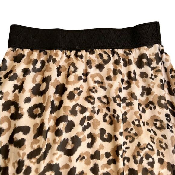 LuLaRoe Skirt Jill Accordion Pleats Leopard Print Size Small - Picture 2 of 5